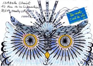 Hibou colorié