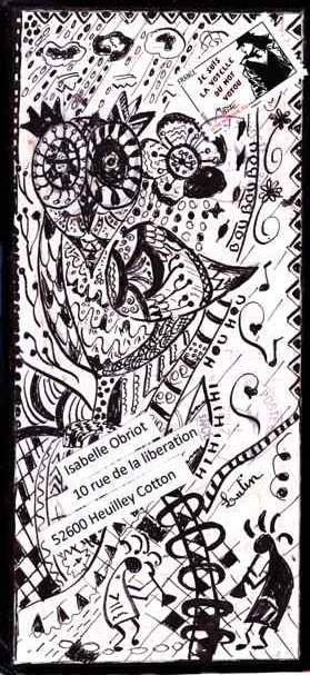 hibou zentangle