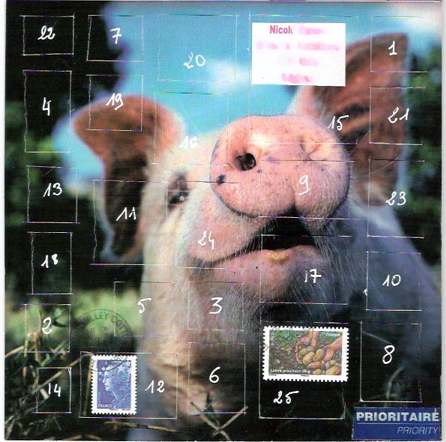 Piggy 29.11.11 calendrier de l'avent porcin
